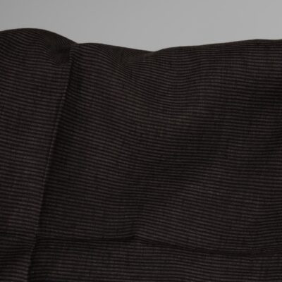 Linen fabric with black and grey stripes product picture