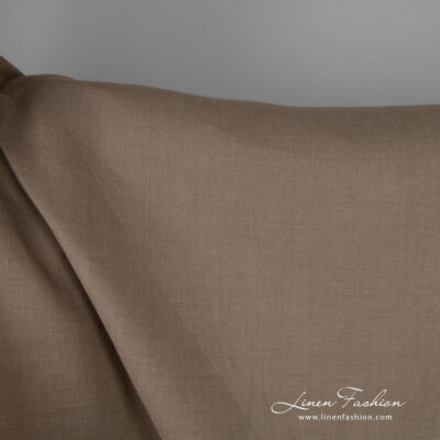 Wide linen fabric greyish brown colour 280cm