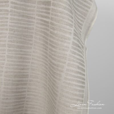 Linen cotton fabric natural grey double-sided product photo