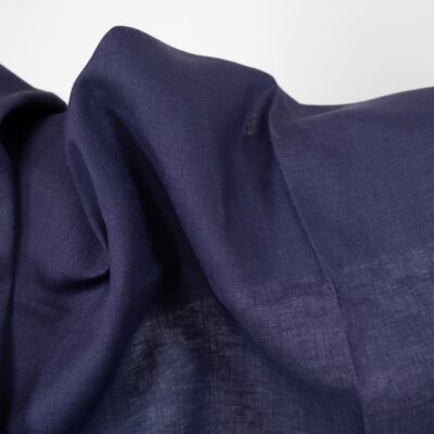 cobalt blue linen fabric, width 150cm.