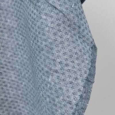 linen fabric small rhombus blue grey design
