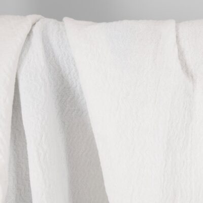 white linen cotton fabric zigzag, Jacquard.
