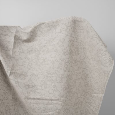 Natural colour linen cotton jacquard fabric with flowers 5 Natural colour linen cotton jacquard fabric with flowers
