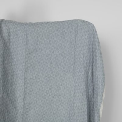 Washed linen fabric grey jacquard triangle pattern 6 Washed linen fabric grey jacquard triangle pattern, main