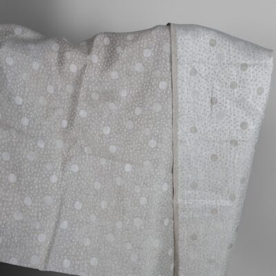 Grey linen fabric in bubble pattern 5 Grey linen fabric in bubble pattern