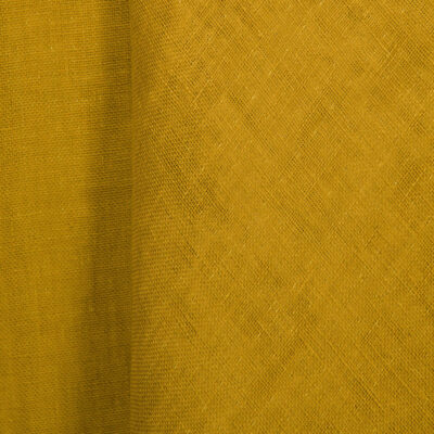 Yellow double-sided linen fabric