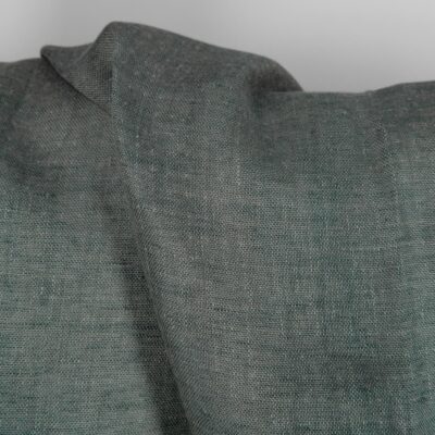 Linen fabric double-sided blueish grey colour darker side