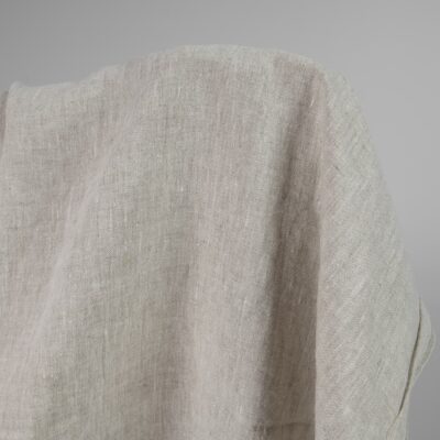 Washed heavy linen fabric beige colour 6 Washed heavy linen fabric beige colour detail