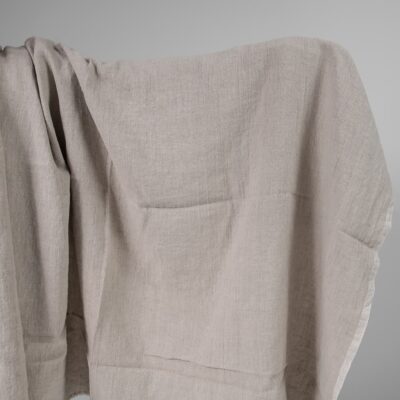 Washed heavy linen fabric natural colour 5 Washed heavy linen fabric natural colour
