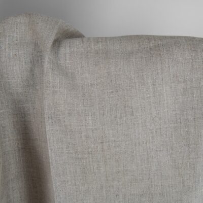 Undyed natural linen fabric 6 Undyed natural linen fabric close up detail