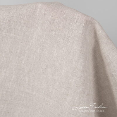 Linen light grey fabric 6 Light grey pure linen fabric