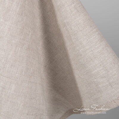 Linen light grey fabric 7 Melange light grey linen fabric