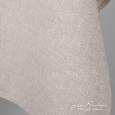 Linen light grey fabric 8 Plain weave linen fabric in oatmeal color