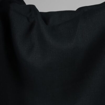 Heavy linen fabric dark blue colour product photo