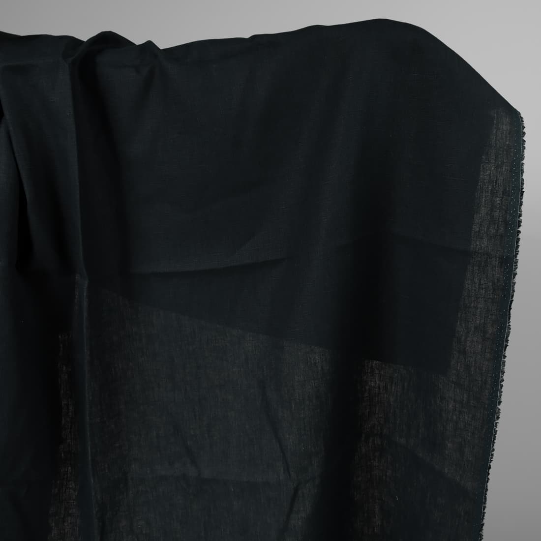 Heavy linen fabric dark blue colour