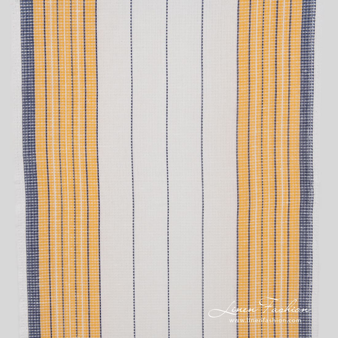 Linen cotton fabric in waffle pattern