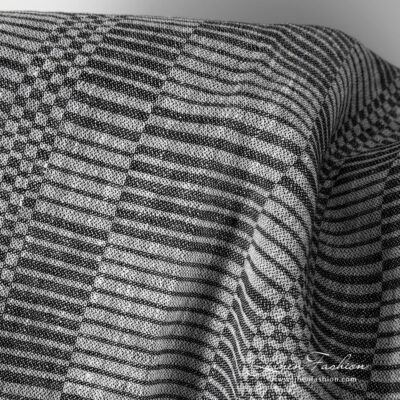 Black and white linen fabric, perfect for home textile
