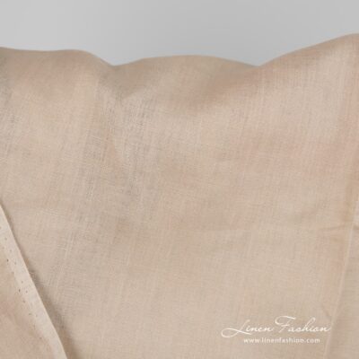 Lightweight linen fabric yellowish beige colour 150cm