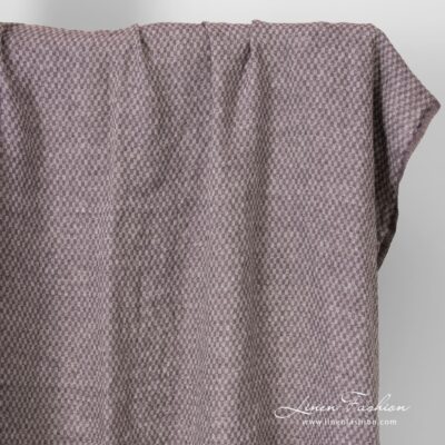 violet linen chess fabric, washed.