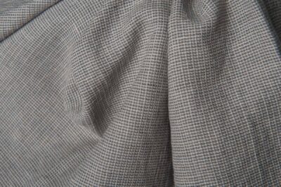 Grey patterned fabric washed