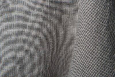 Grey patterned fabric washed