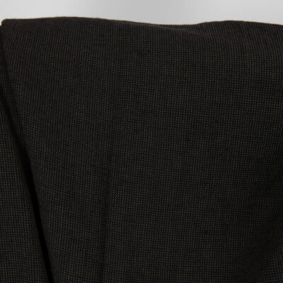 Washed linen cotton fabric in black.
