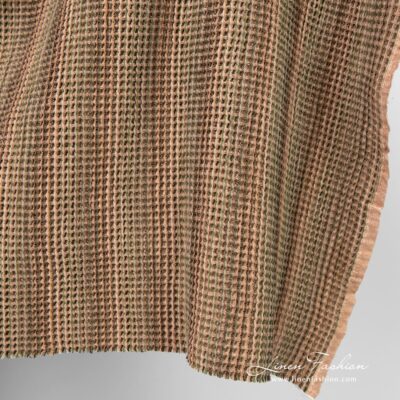 Linen cotton fabric in brown colour washed 8 Linen cotton fabric in several shades of brown, washed