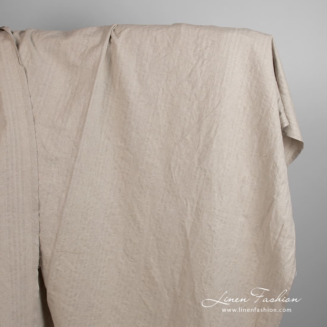 Natural color linen cotton fabric