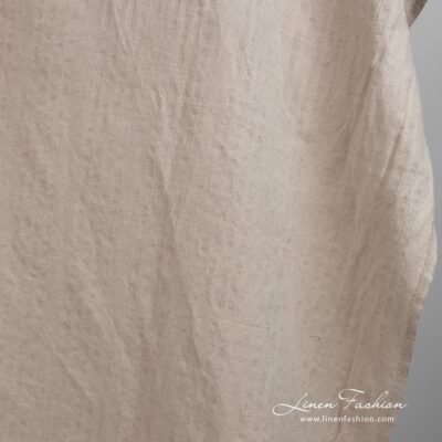Natural colour linen cotton fabric washed 7 Natural color linen cotton fabric, perfect for clothes and home textile