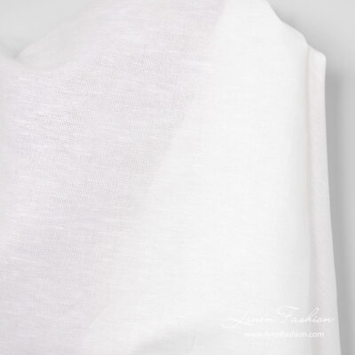 Linen cotton fabric optical white product photo