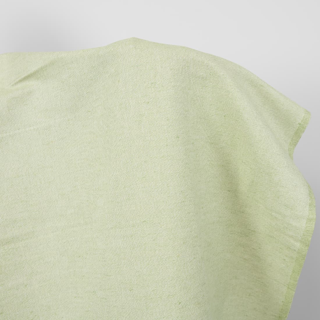 linen cotton light green fabric