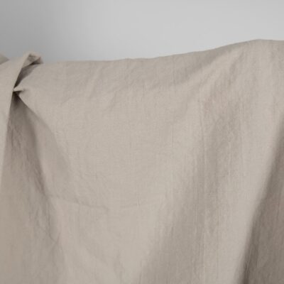 Heavy washed linen cotton fabric brownish grey colour 8 Heavy washed linen cotton fabric brownish grey colour product photo