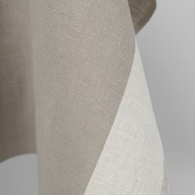 linen cotton fabric wide stripes, 245gr/m2
