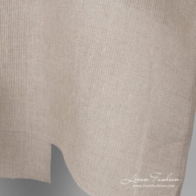 Natural flax colour linen fabric 7 100% linen fabric in natural flax colour.