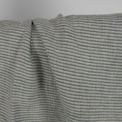 Washed linen fabric green-grey small pattern 7 Washed linen fabric green-grey small pattern close up detail