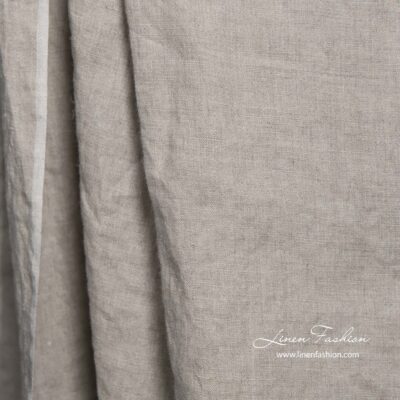 Washed natural flax linen fabric 8 Washed natural flax linen fabric