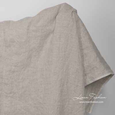 Washed natural flax linen fabric 5 Washed natural flax linen fabric