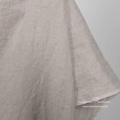 Washed natural flax linen fabric 7 Washed natural flax linen fabric