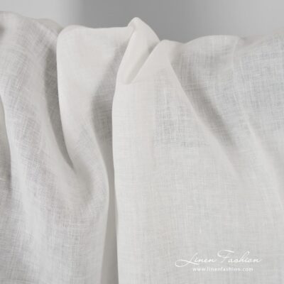 Off-white linen fabric, perfect for clothes and home textile
