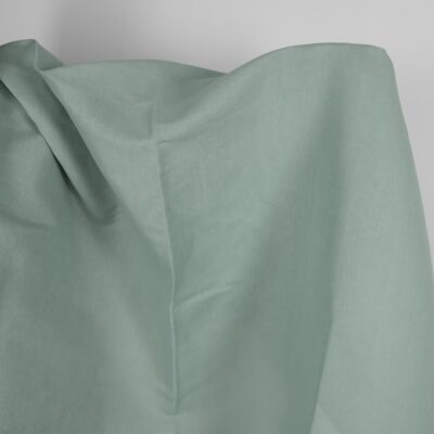 Linen cotton fabric in jadeite colour