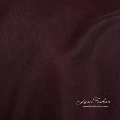 Vine red linen cotton fabric