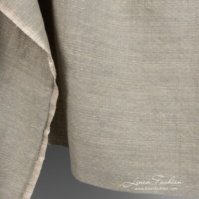 Linen cotton fabric in tweed pattern