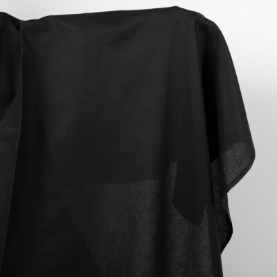 Linen cotton fabric black colour