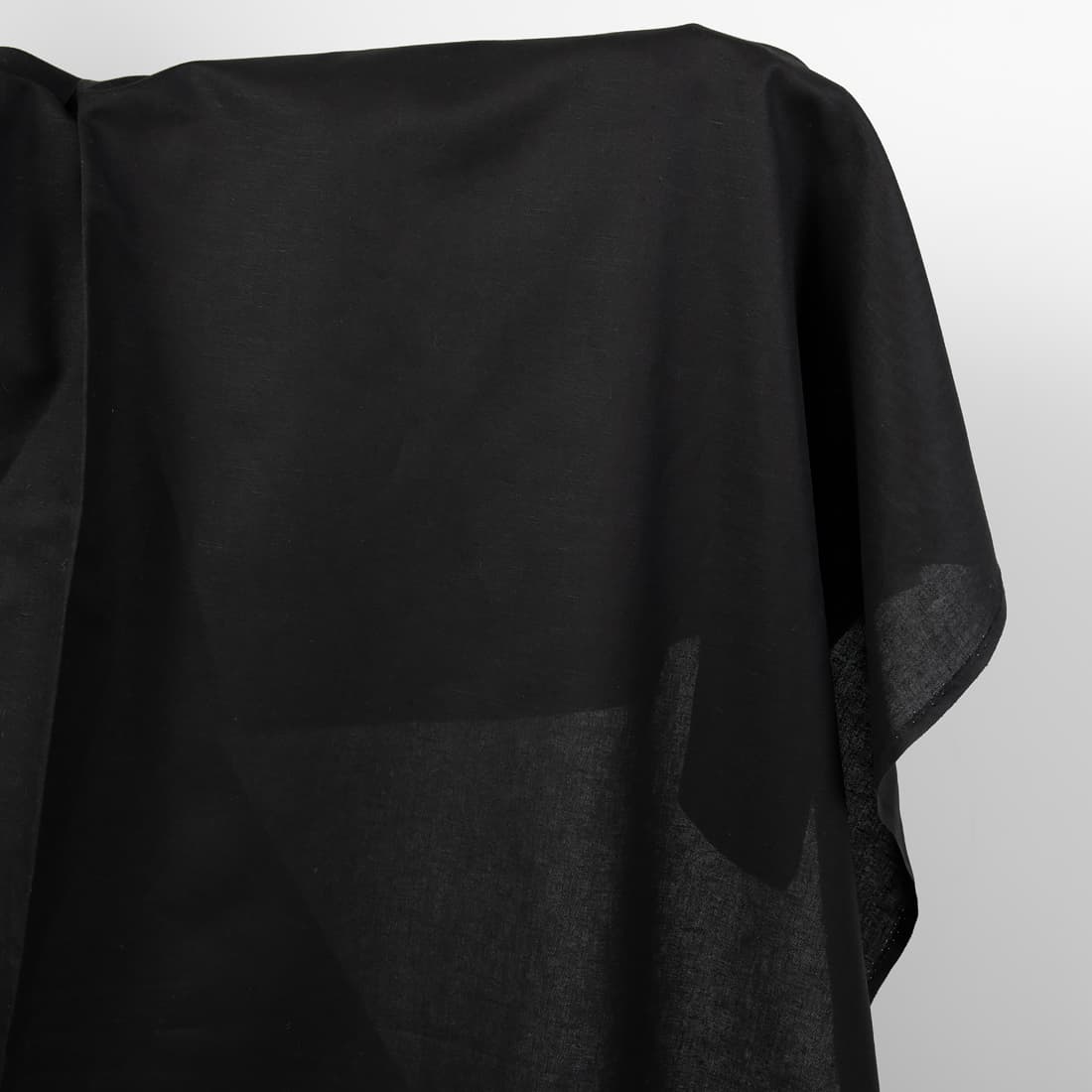Linen cotton fabric black colour