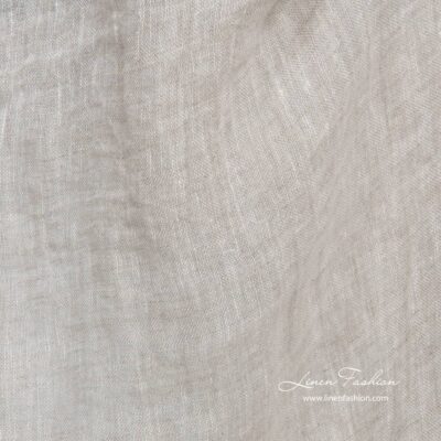 Washed transparent light grey linen fabric 5 Washed transparent light grey linen fabric