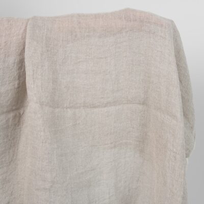 Washed linen fabric natural colour transparent product photo