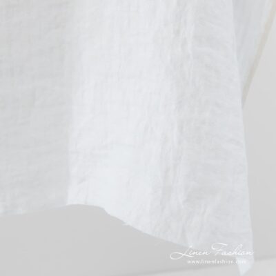 Off white 100% linen fabric, washed.