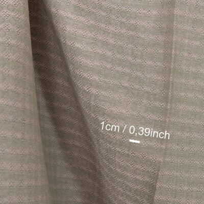 Linen fabric lilac green diamond pattern, with measurements