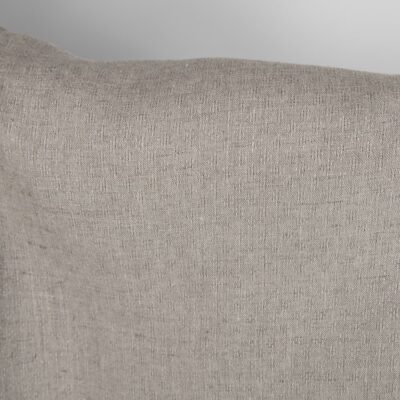 Natural linen fabric in an openwork pattern product photo