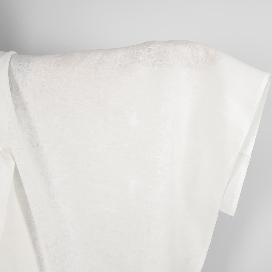 Pure linen fabric in off-white
